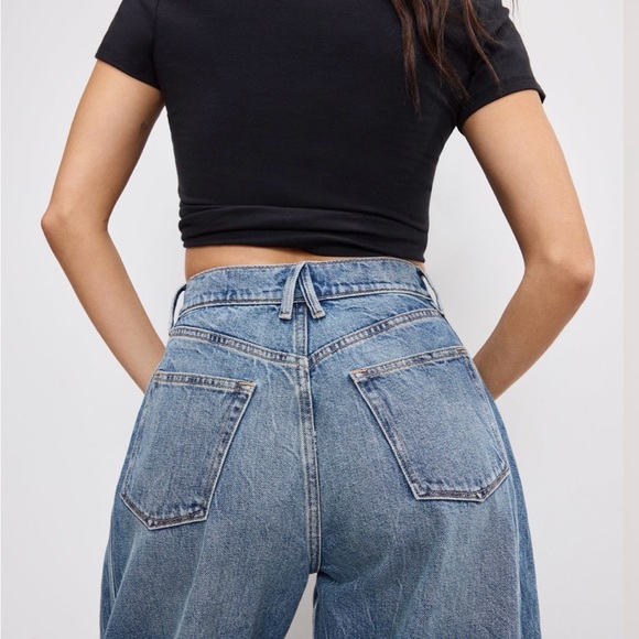 Extreme Barrel Jeans NWT SIZE 14 Good American - Picture 7 of 8